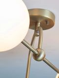 Bay Lighting Tosca gold semi flush ceiling light (British brand)