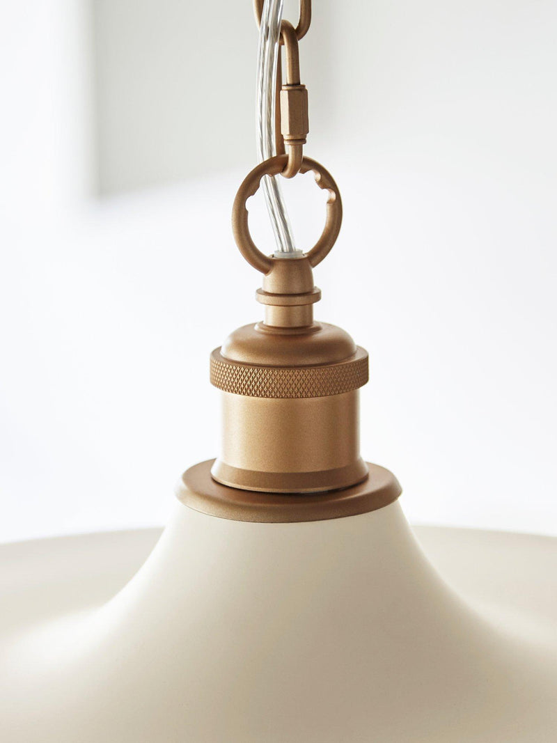 Bay Lighting gold pendant ceiling light adjustable drop, UK version