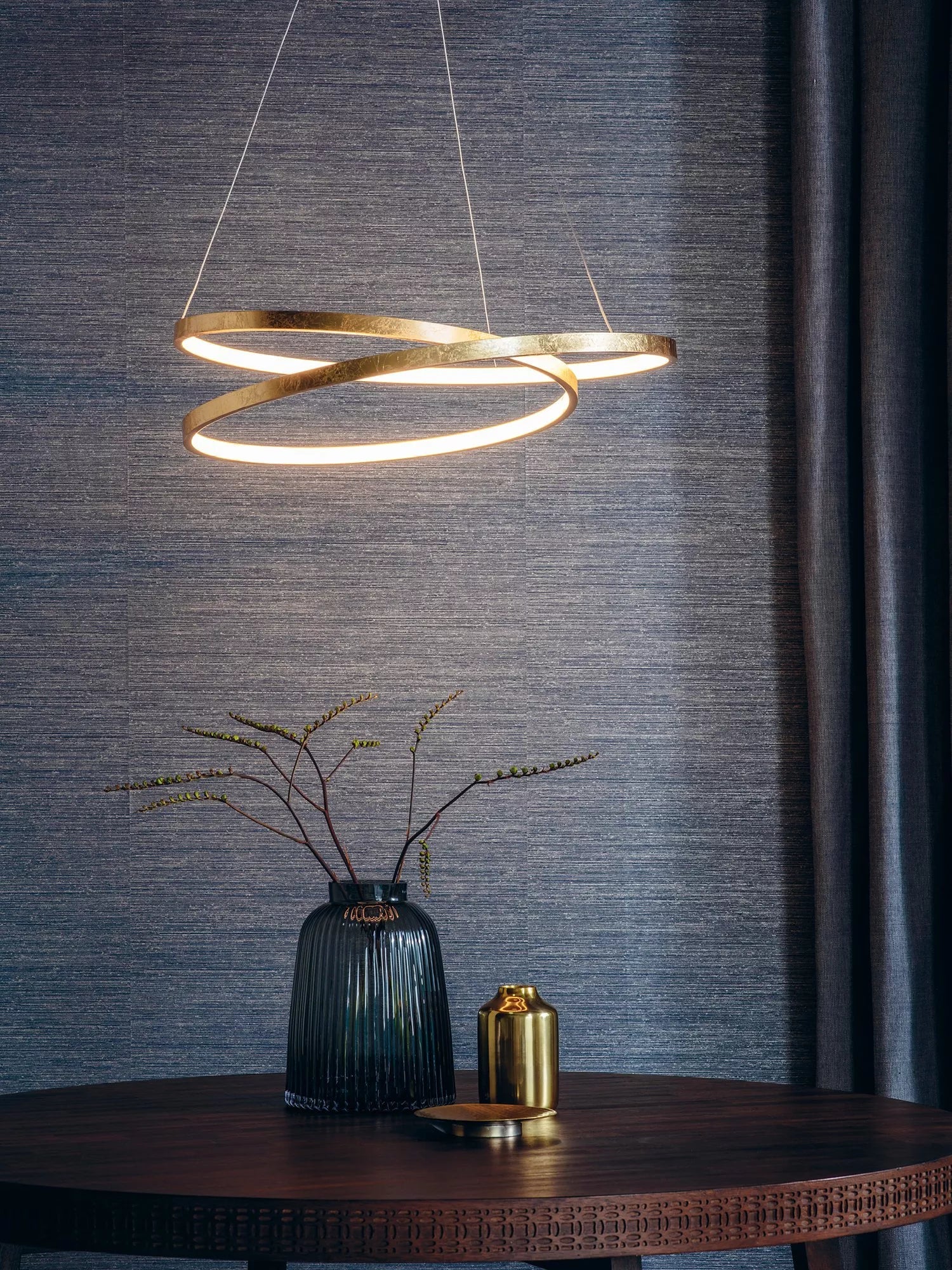 Bay Lighting Marcella pendant ceiling light gold, UK version