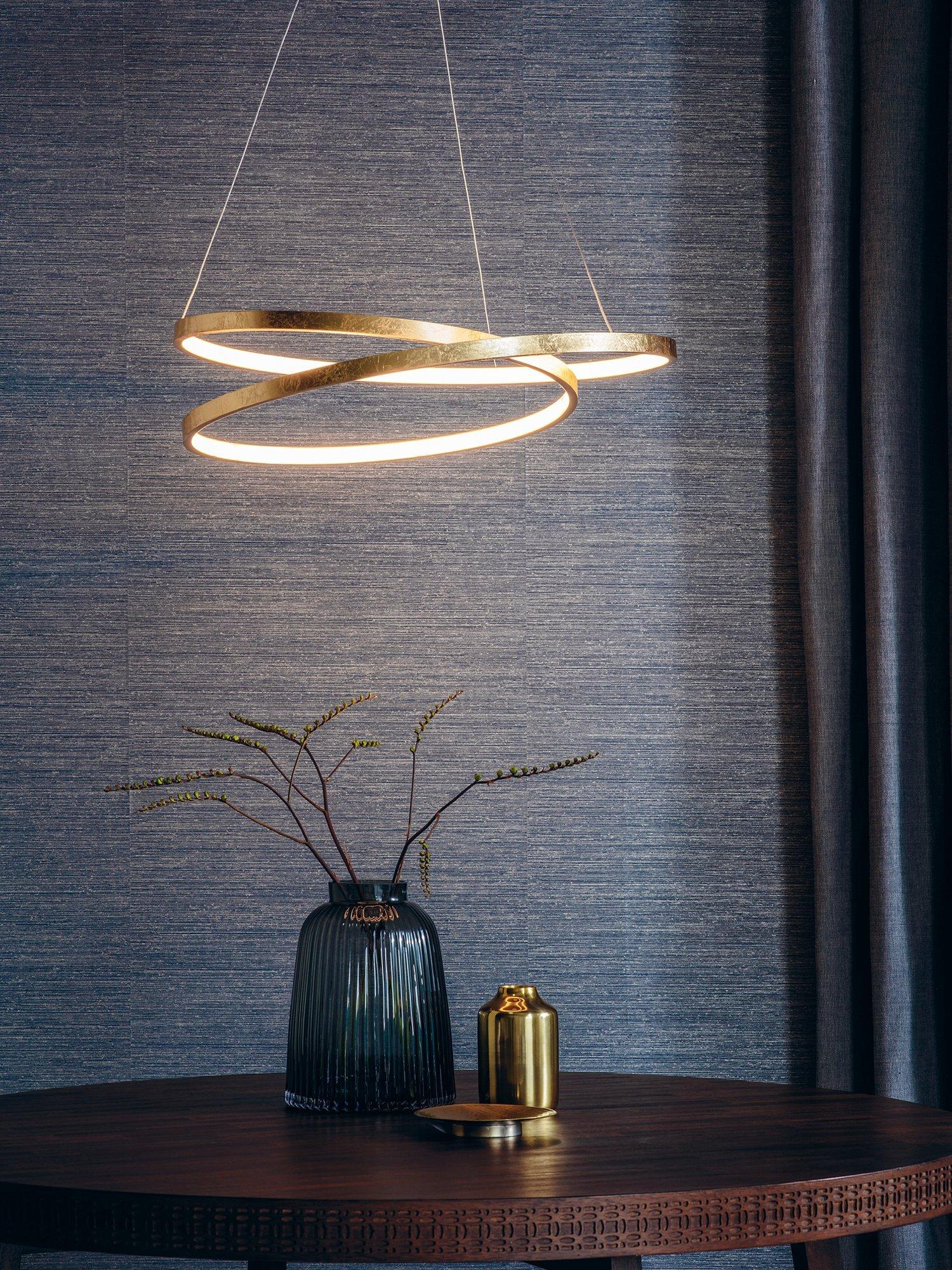 Bay Lighting Marcella pendant ceiling light gold, UK version