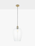 Bay Lighting Brighton pendant ceiling light in antique brass (British brand)