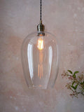 Bay Lighting Brighton pendant ceiling light in antique brass (British brand)