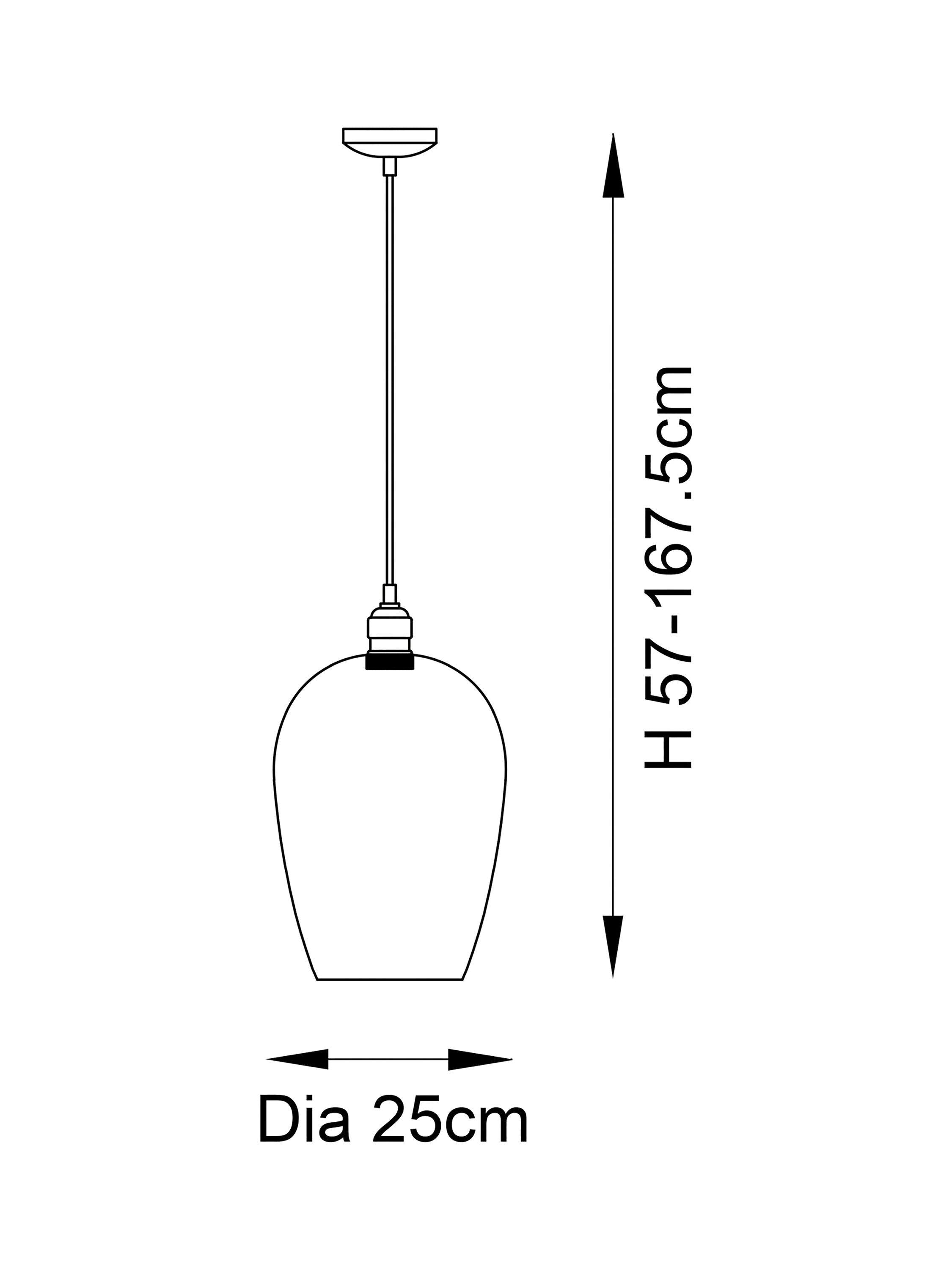 Bay Lighting Brighton pendant ceiling light in antique brass (British brand)