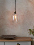 Bay Lighting Brighton pendant ceiling light antique brass, UK version
