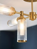 Bay Lighting Aydan gold semi-flush ceiling light (British brand)