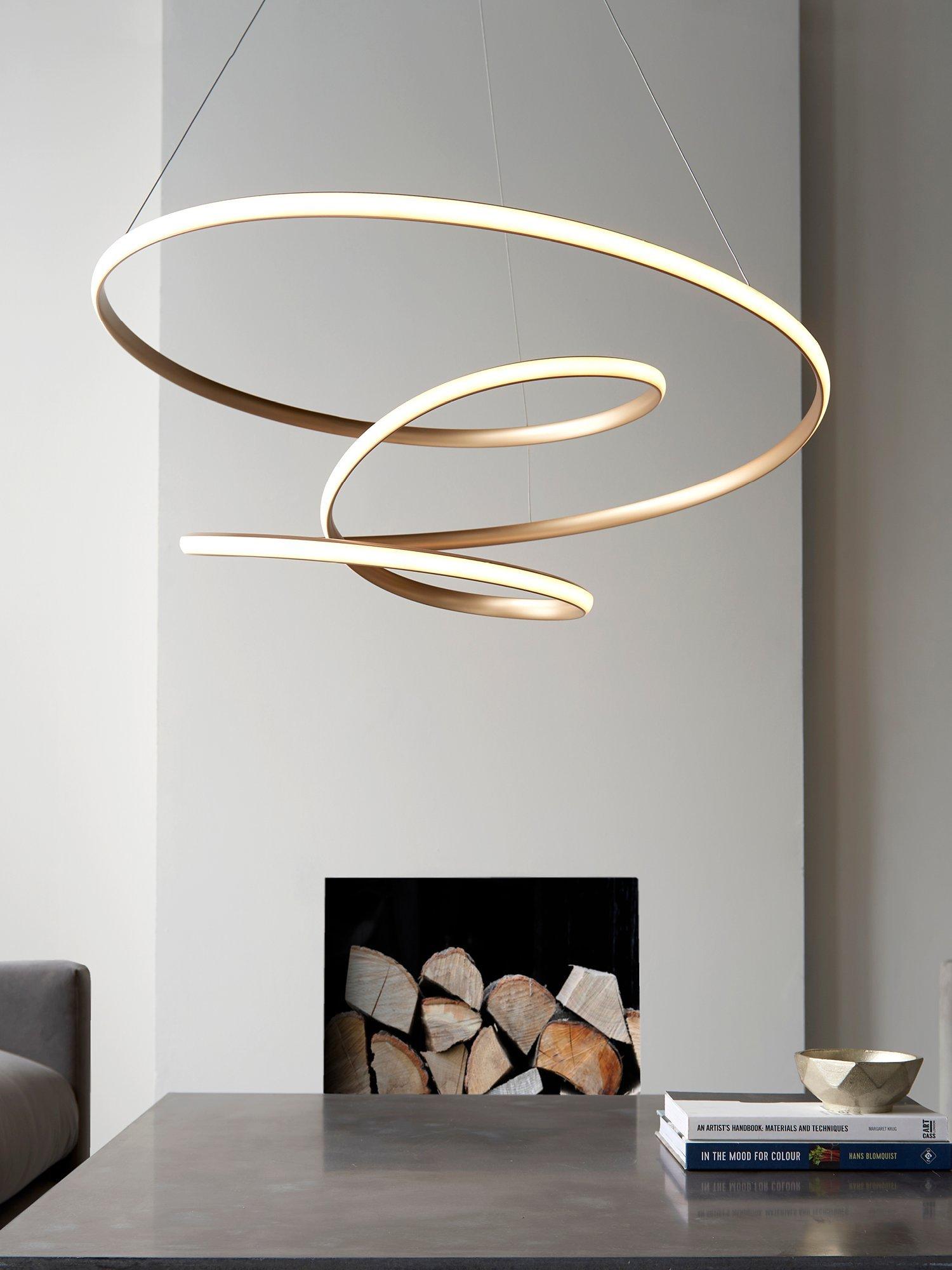 Bay Lighting Odessa pendant ceiling light gold - British product