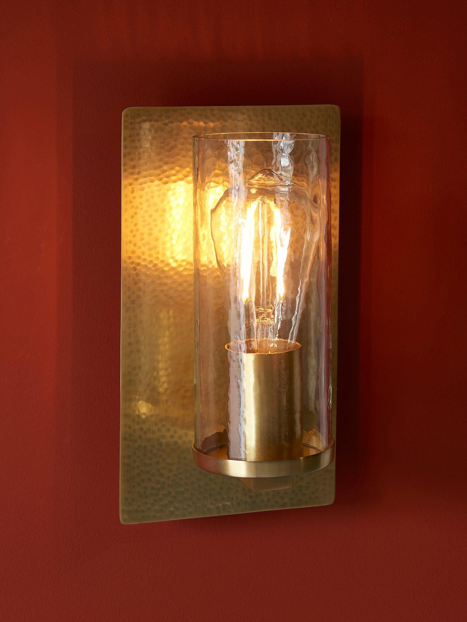 Bay Lighting Dhara wall light metallic opaque finish, UK version
