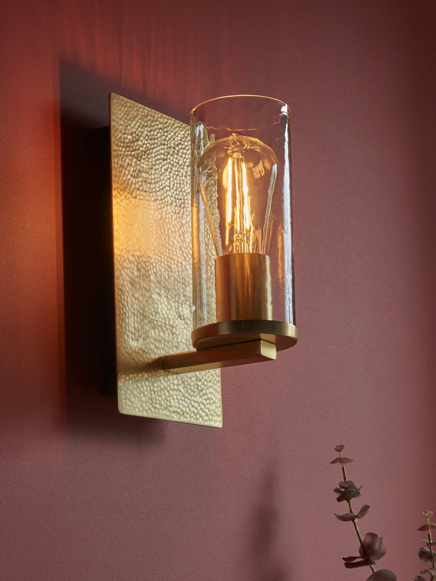 Bay Lighting Dhara wall light metallic opaque finish, UK version
