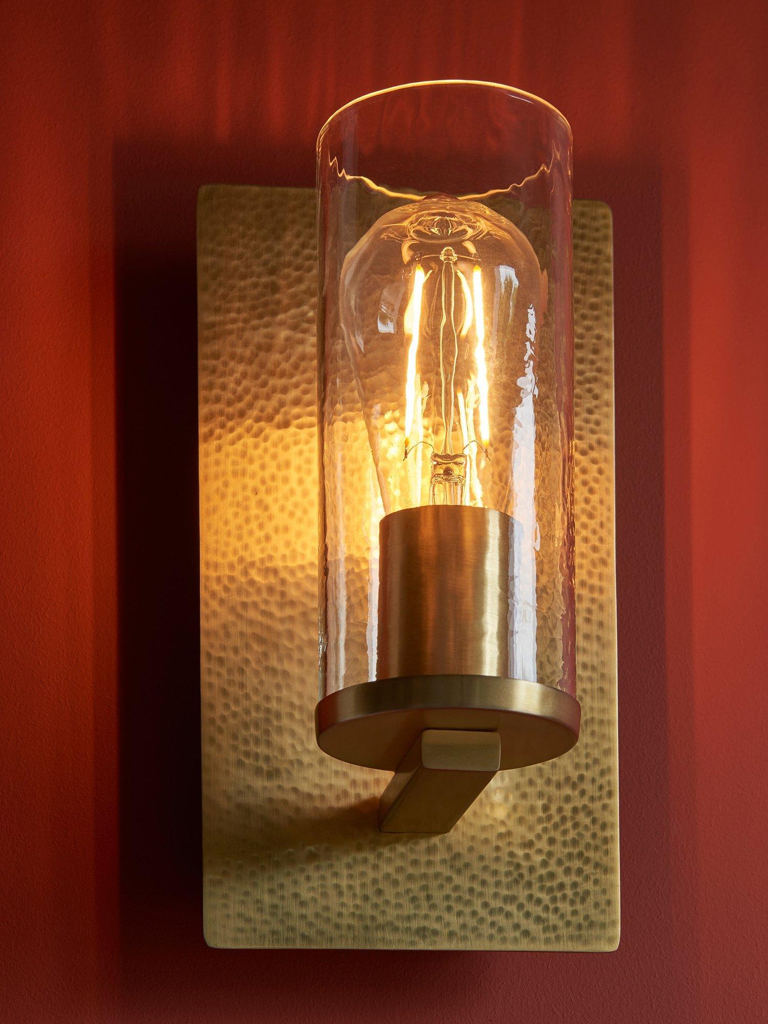 Bay Lighting Dhara wall light metallic opaque finish, UK version