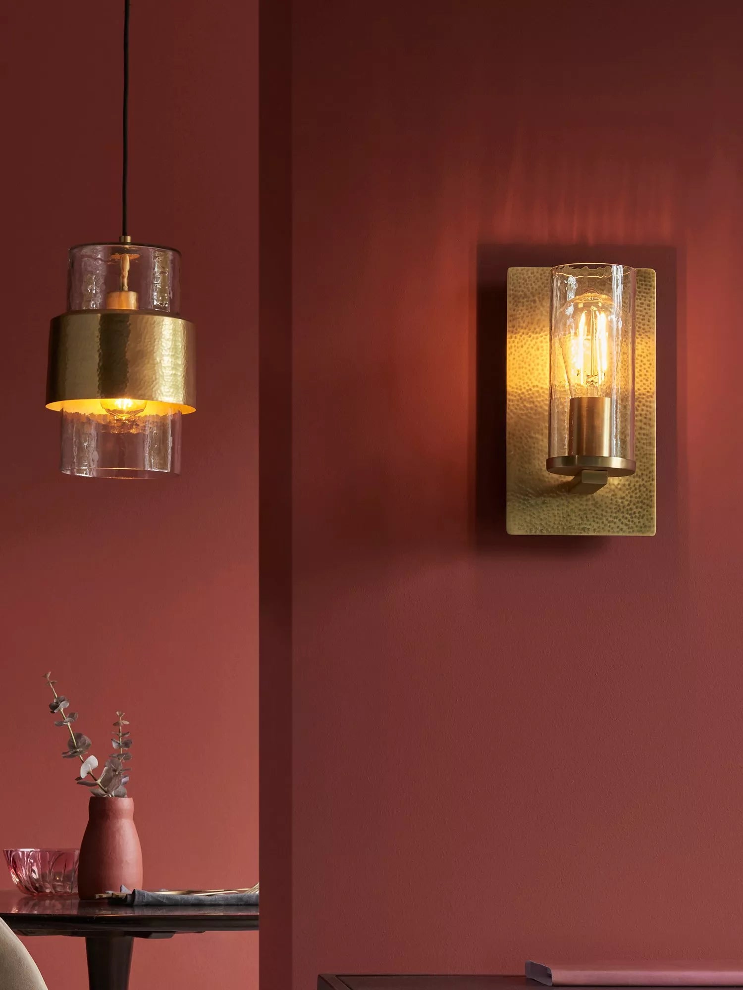 Bay Lighting Dhara wall light metallic opaque finish, UK version