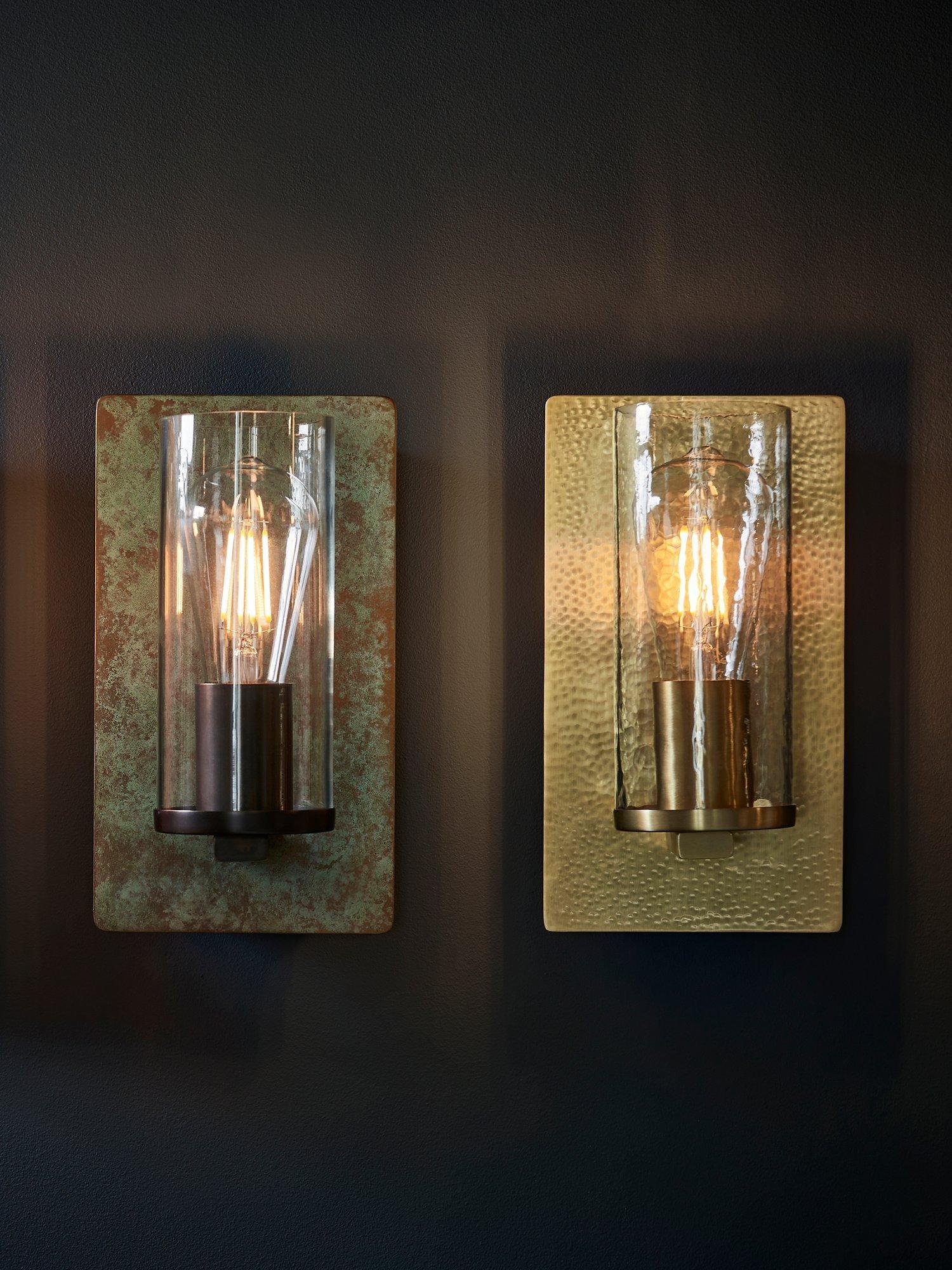 Bay Lighting Dhara wall light metallic opaque finish, UK version