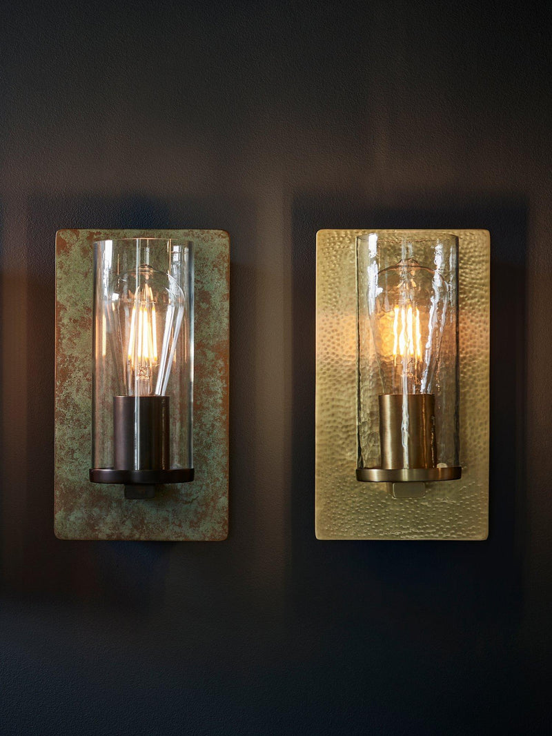 Bay Lighting Dhara wall light metallic opaque finish, UK version