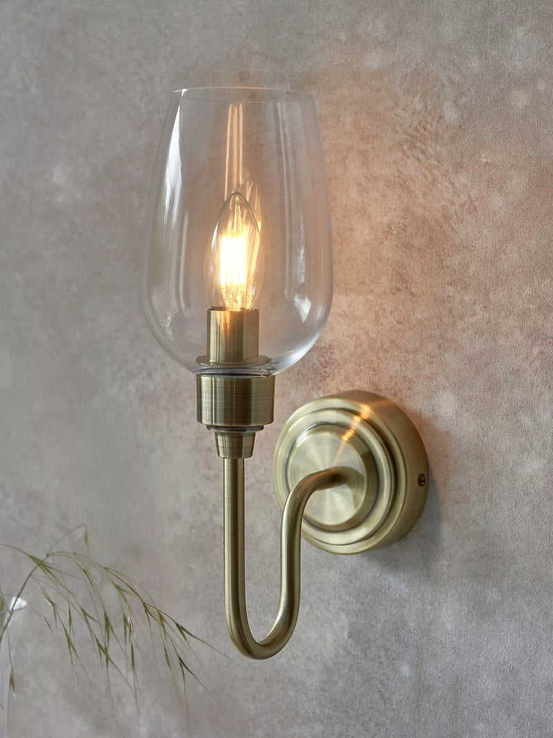 Bay Lighting Brighton Wall Light brass finish, imported from the UK