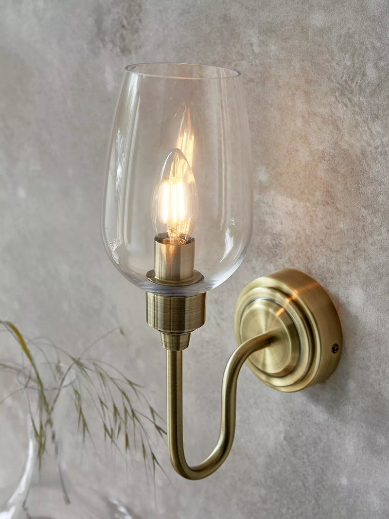 Bay Lighting Brighton Wall Light brass finish, imported from the UK