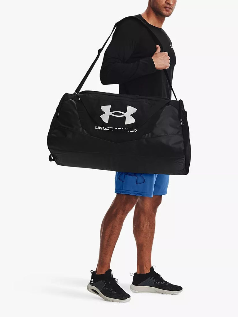 Under Armour Undeniable 5.0 Large Duffle Bag, Black/Silver