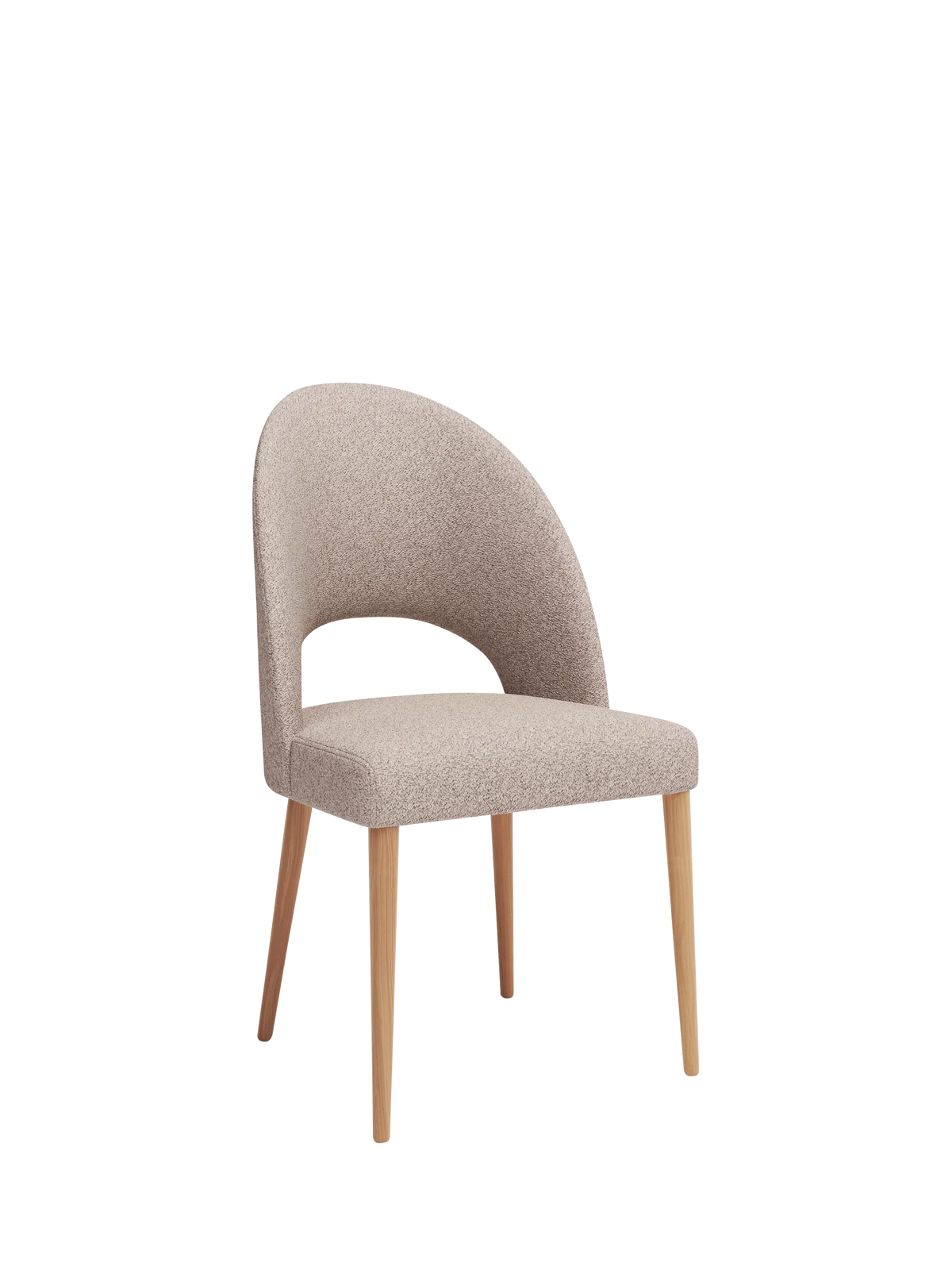 John Lewis Moritz II boucle yarn dining chair, imported from the UK