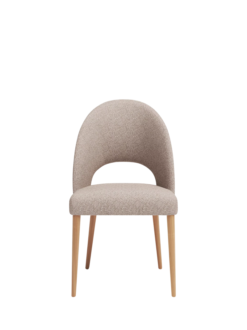 John Lewis Moritz II boucle yarn dining chair, imported from the UK