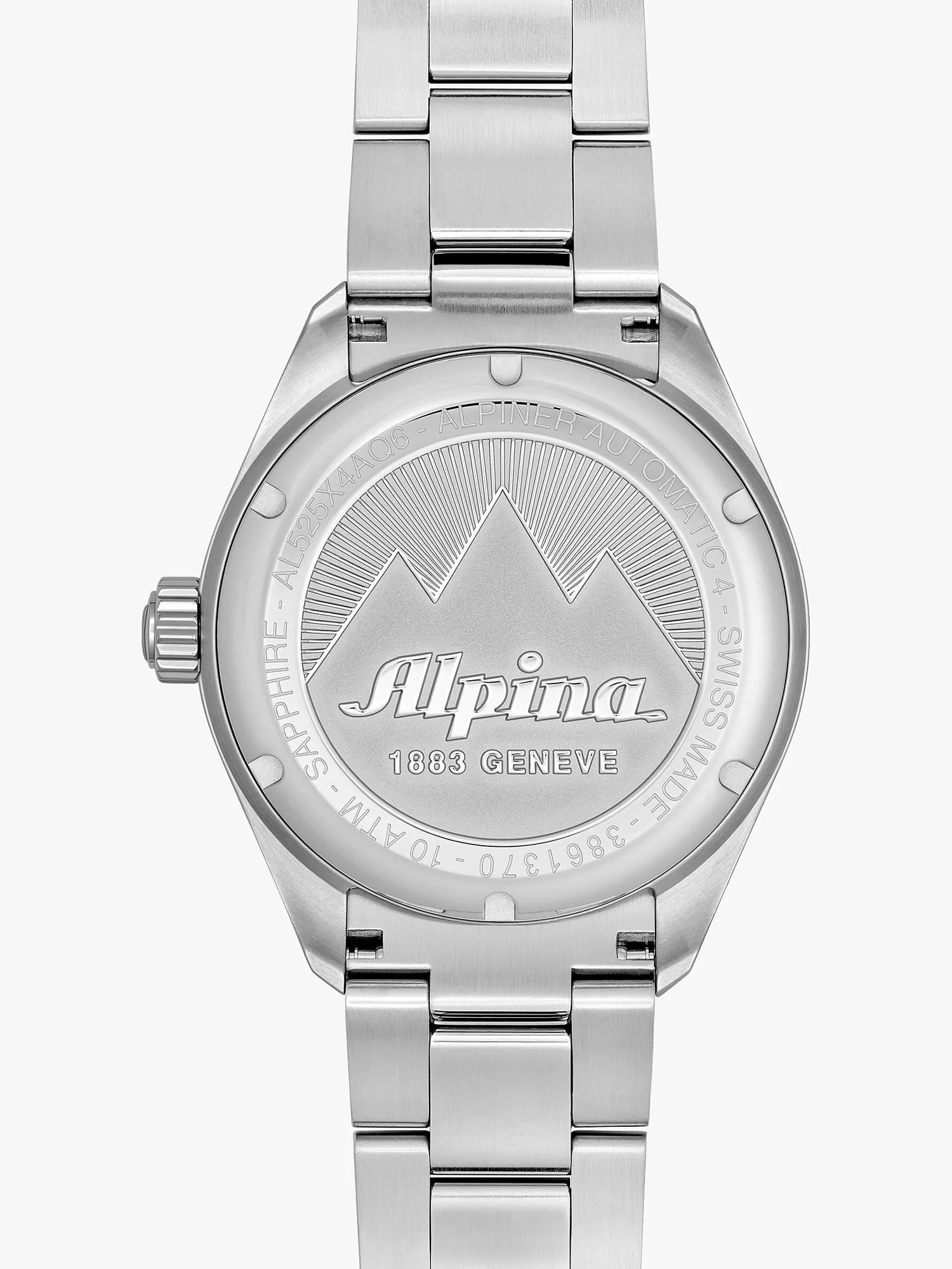 Alpina Alpiner Automatic silver metal bracelet watch 45mm - British product