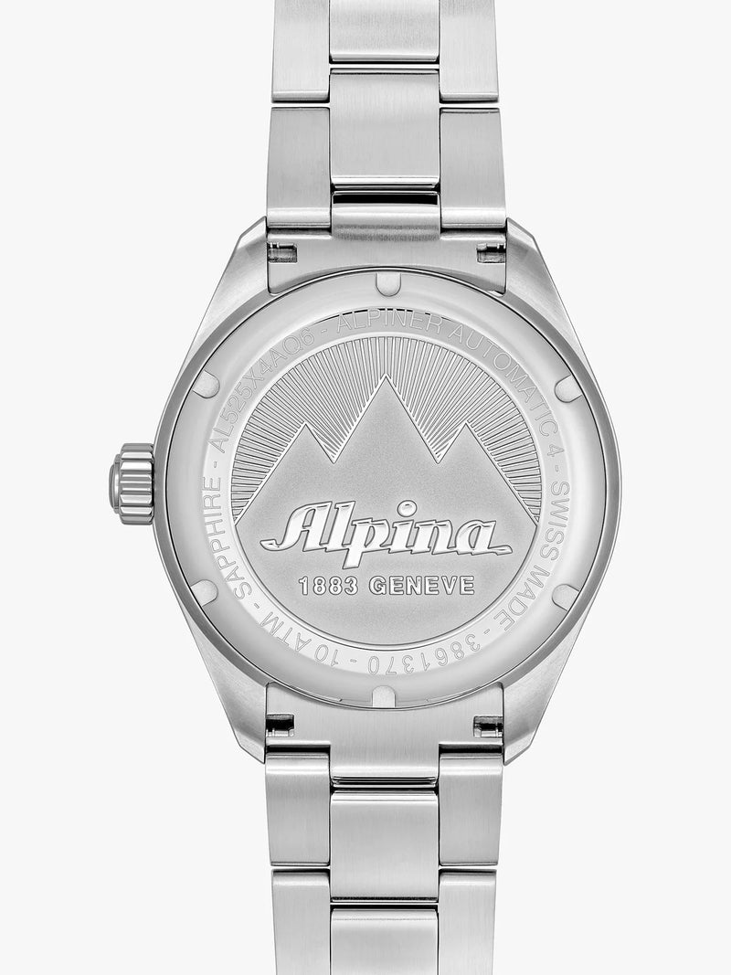 Alpina Alpiner Automatic silver metal bracelet watch 45mm - British product