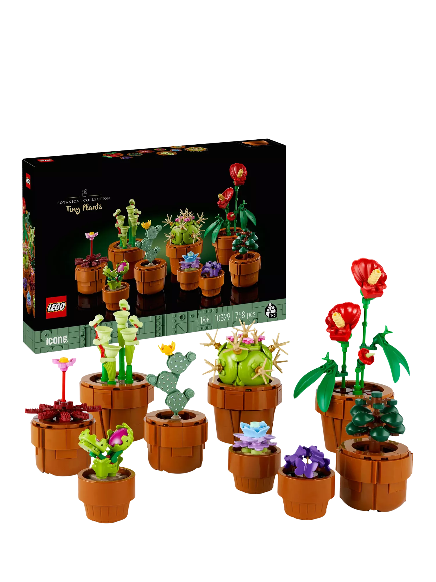 LEGO Botanicals Tiny Plants building set 758 pieces, UK version