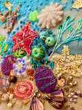 Rowandean Seaside Treasures embroidery kit 47x40cm, imported from the UK