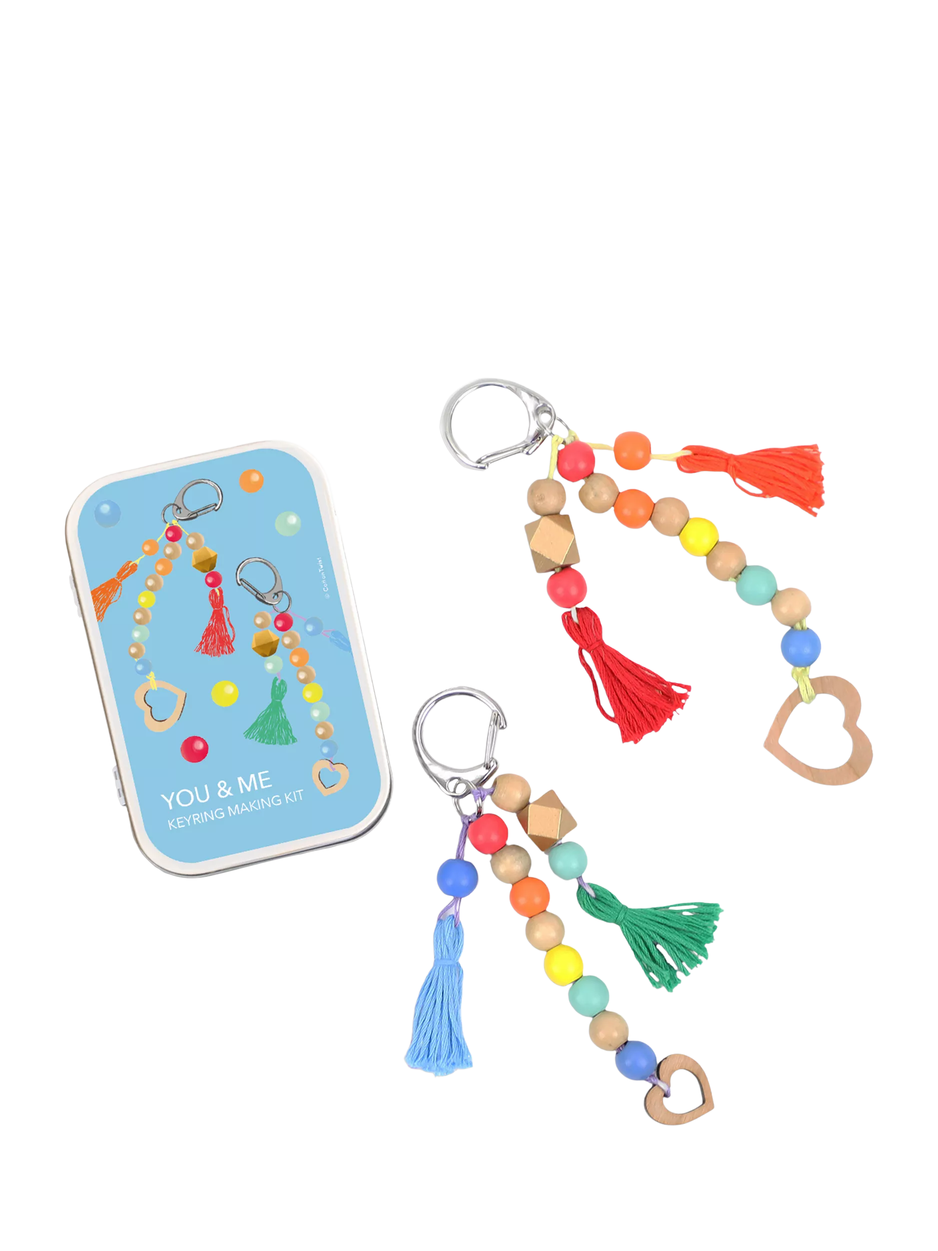 Cotton Twist tassel keyring craft kit (British brand)