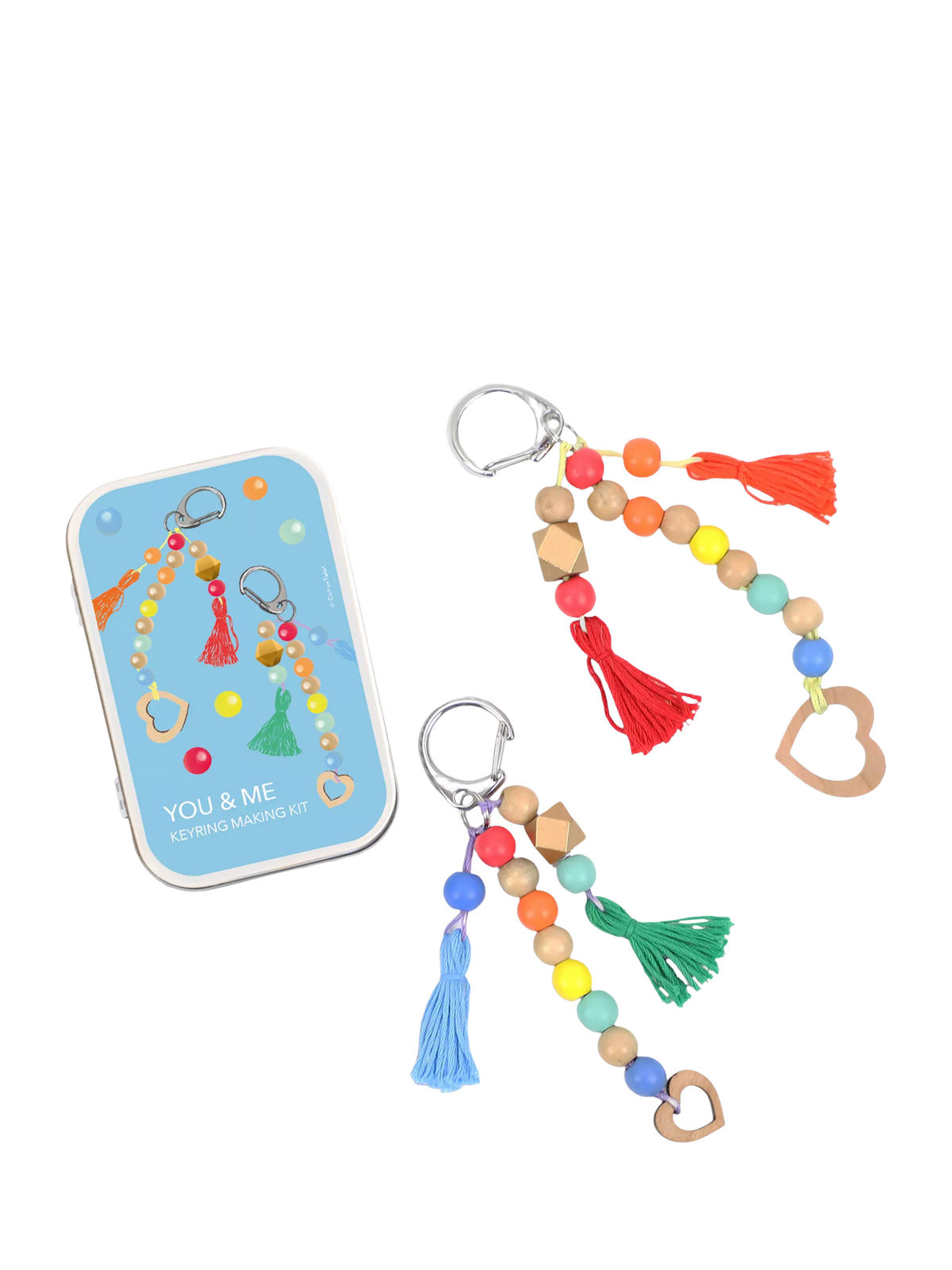 Cotton Twist tassel keyring craft kit (British brand)