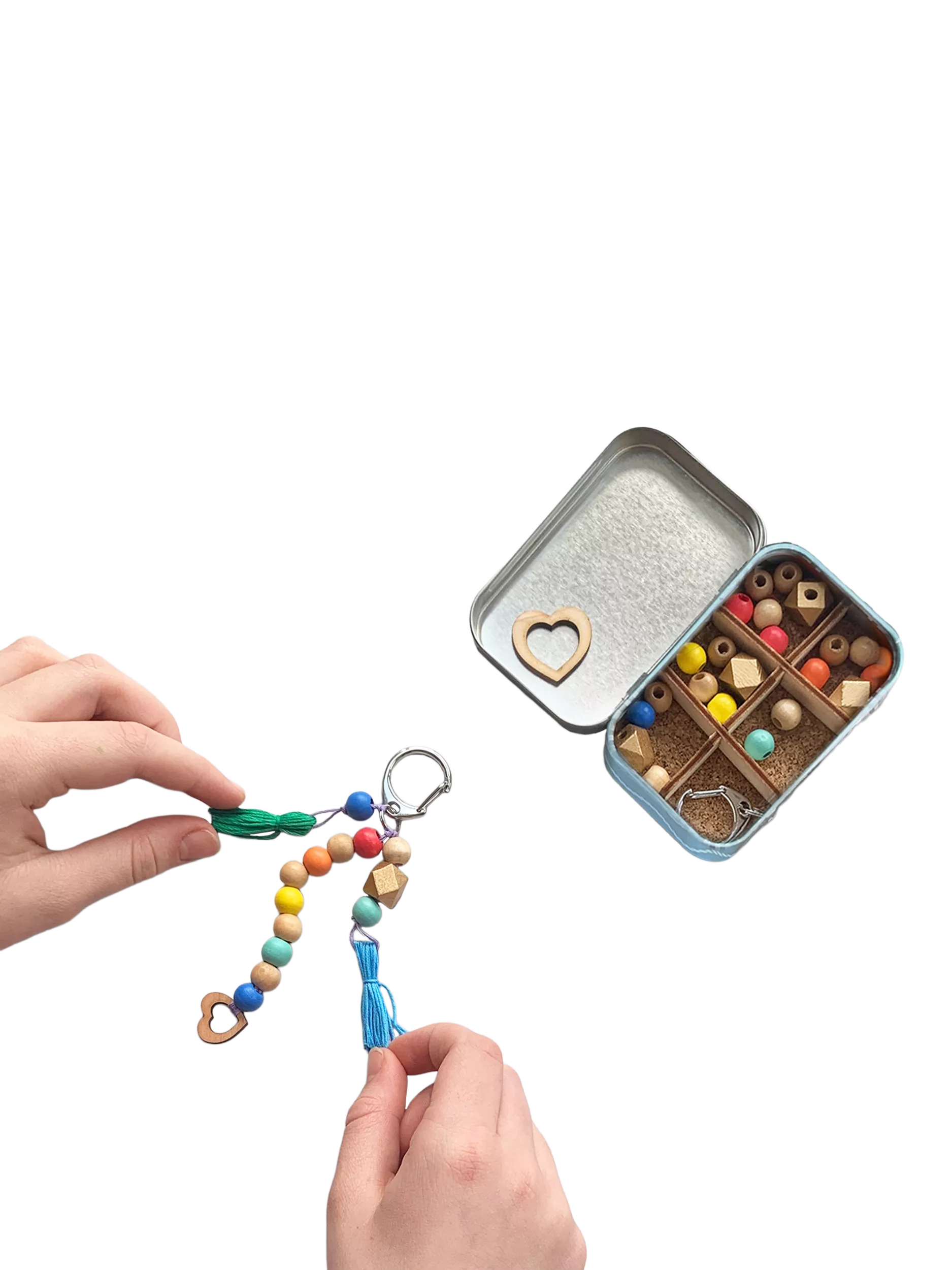 Cotton Twist tassel keyring craft kit (British brand)