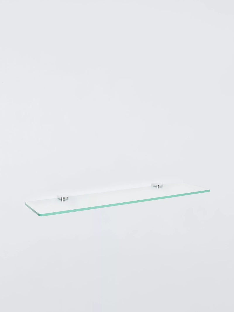 John Lewis Opus Glass Shelf, Silver