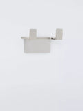 John Lewis Modernist double robe hook, silver - British product