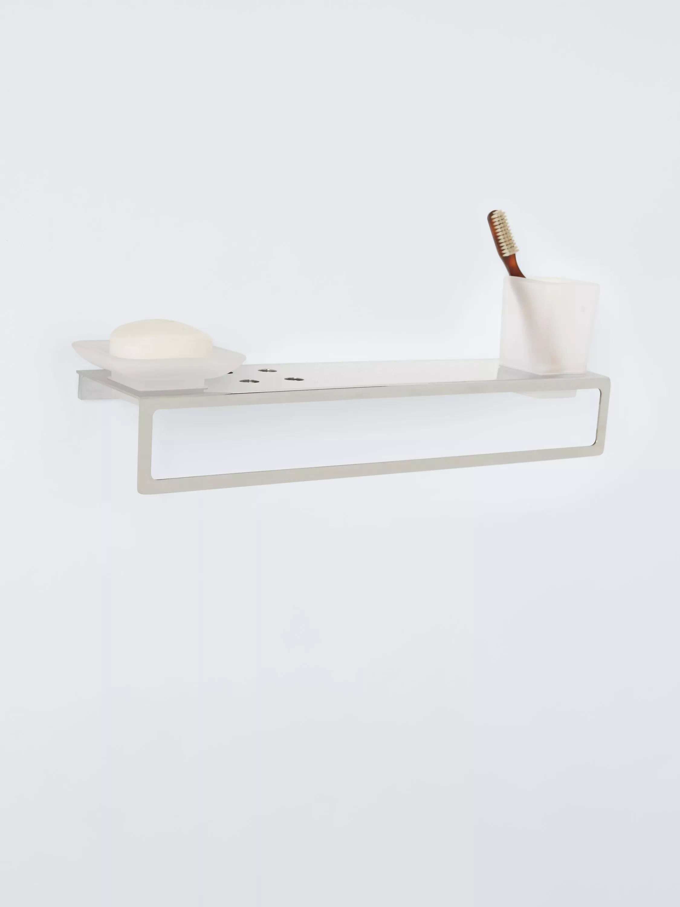 John Lewis Modernist shelf unit silver finish (British brand)