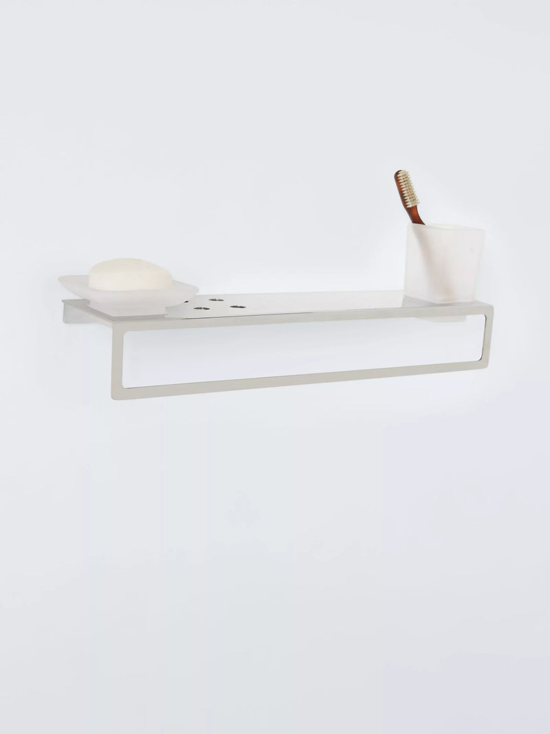 John Lewis Modernist shelf unit silver finish (British brand)