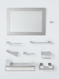 John Lewis Modernist single towel rail silver - British product