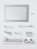 John Lewis Modernist shelf unit silver finish (British brand)