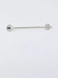 John Lewis Orbit single towel rail 32cm chrome effect - British product