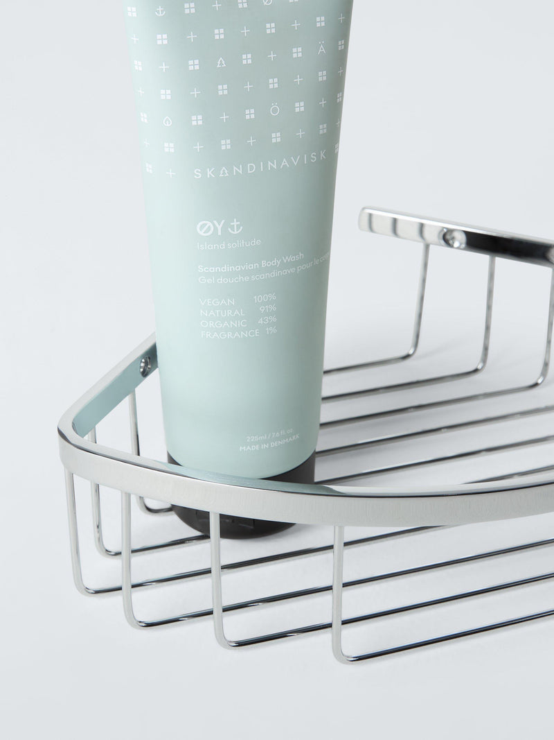 John Lewis Corner Shower Basket 26x20x5cm, UK version