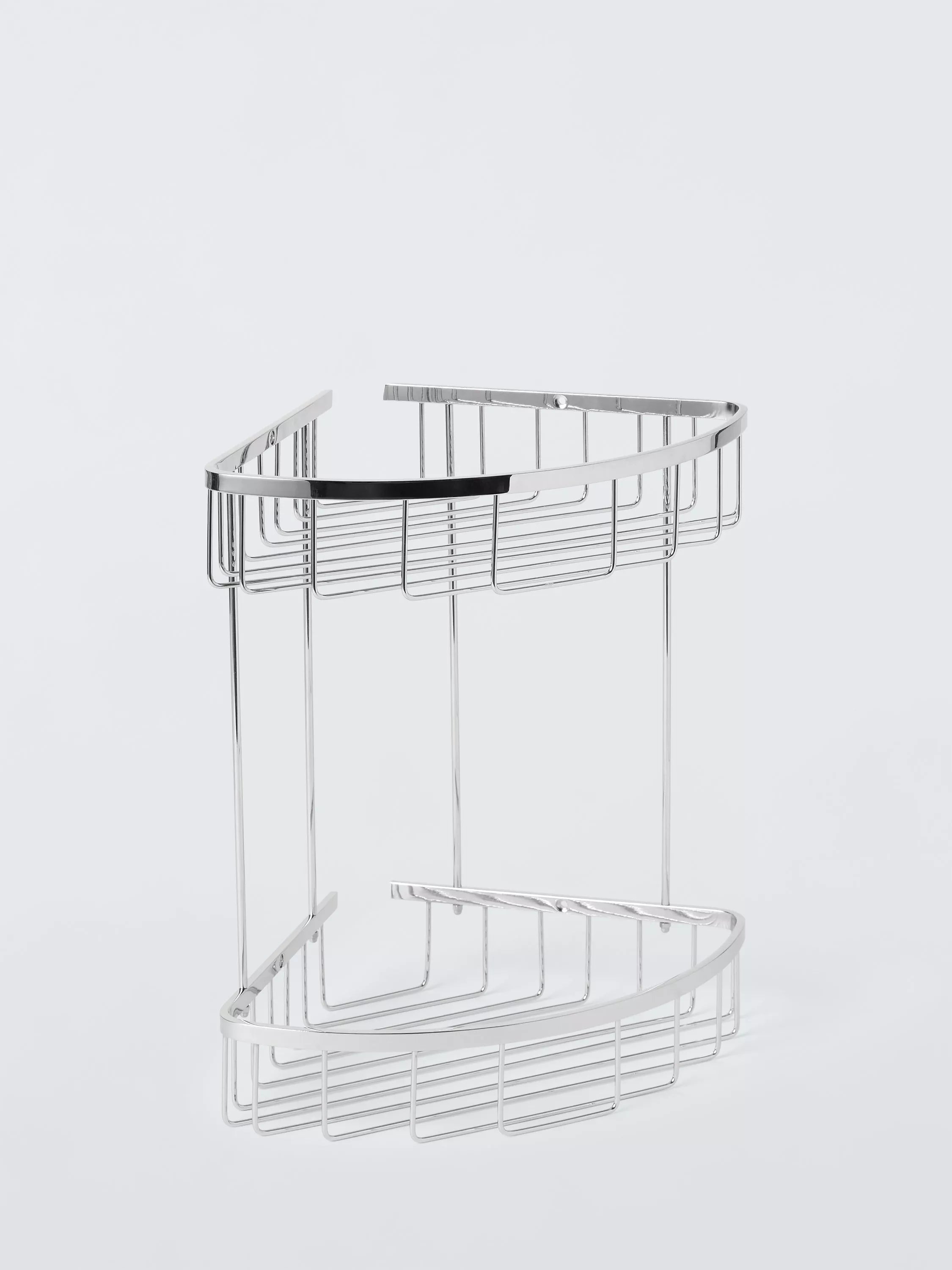 John Lewis Opus double shower basket silver (British brand)