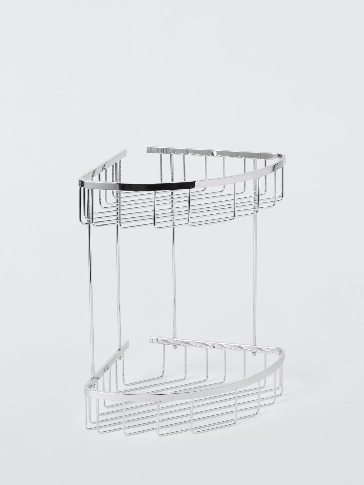 John Lewis Opus double shower basket silver (British brand)