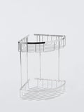 John Lewis Opus double shower basket silver (British brand)