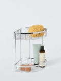 John Lewis Opus double shower basket silver (British brand)