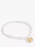 Coach faux pearl heart charm bracelet, UK version