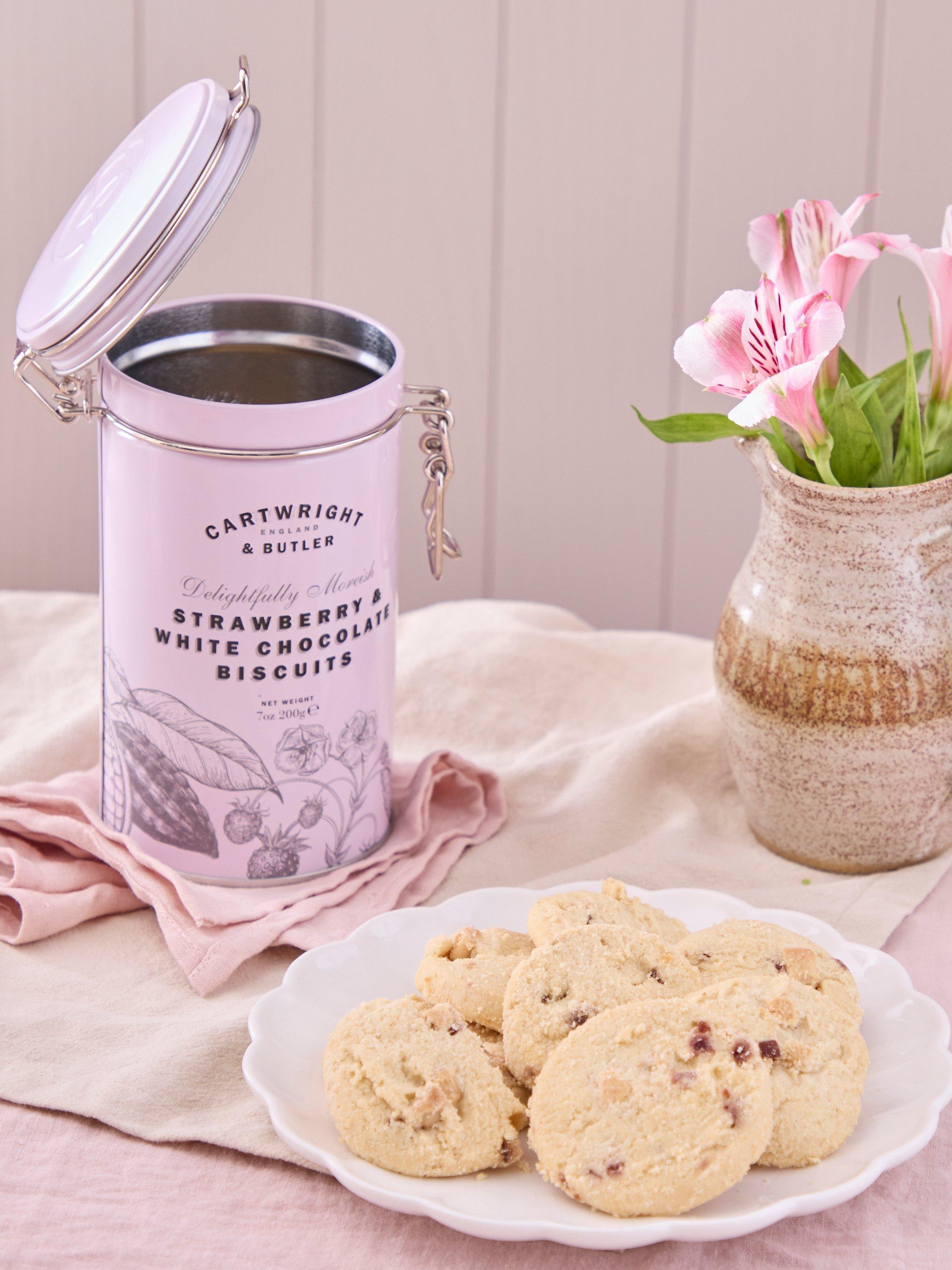 Cartwright & Butler strawberry white chocolate biscuits 200g - British product