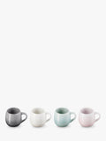 Le Creuset stoneware mugs in assorted colours, 320ml set of 4, UK version