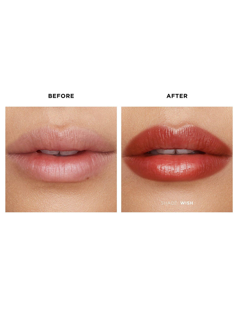 Hourglass volumising glossy lip balm in red, UK version
