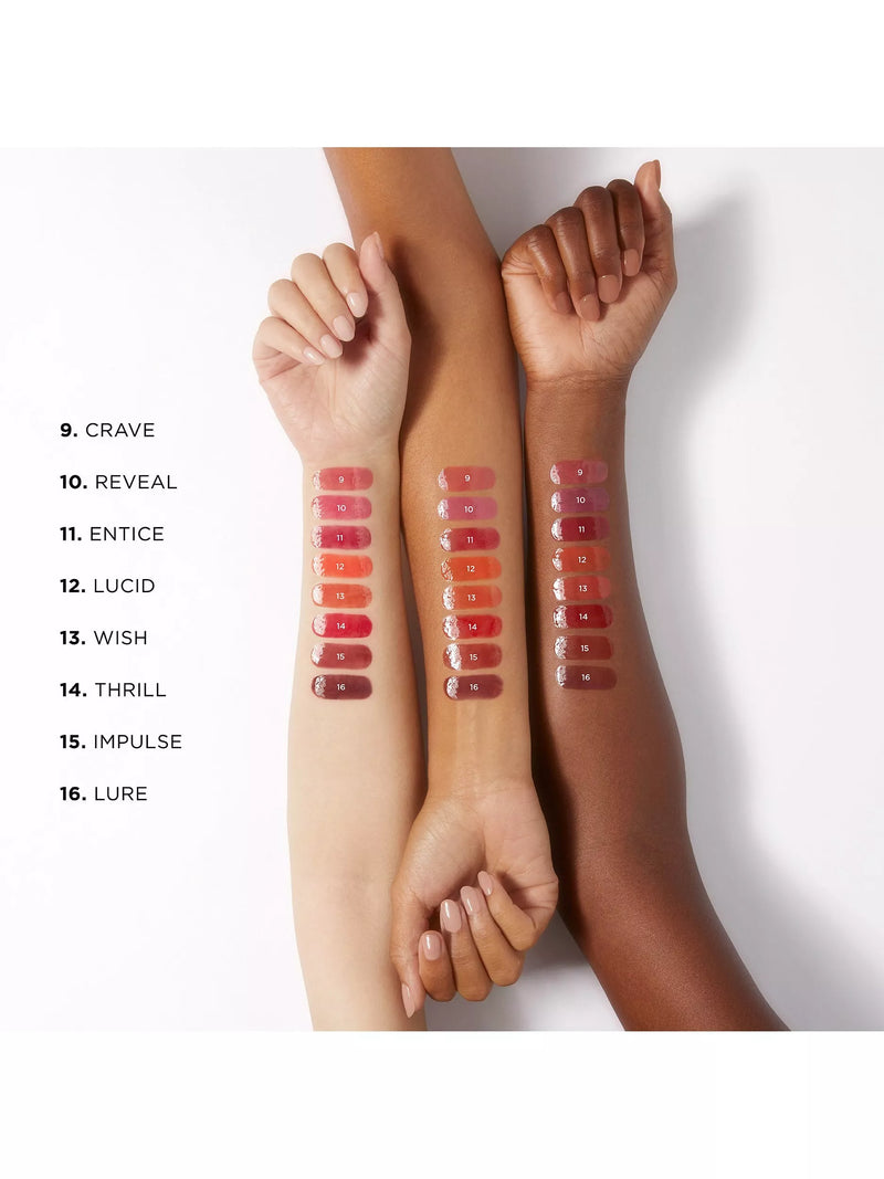 Hourglass volumising glossy lip balm in red, UK version