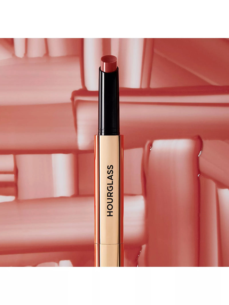 Hourglass volumising glossy lip balm in red, UK version