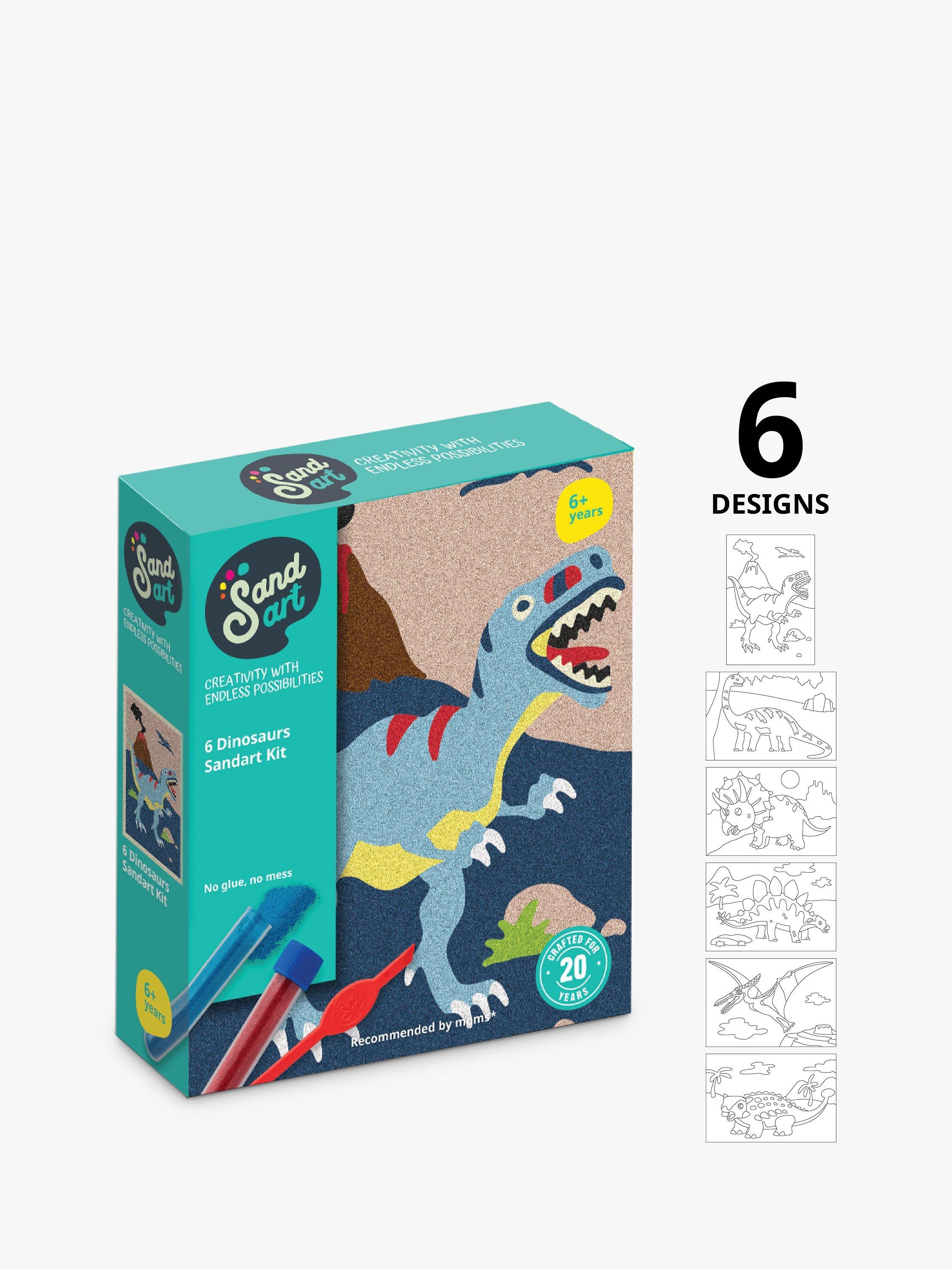Sandart Dinosaur Sand Art Kit Vibrant Colours (British brand)