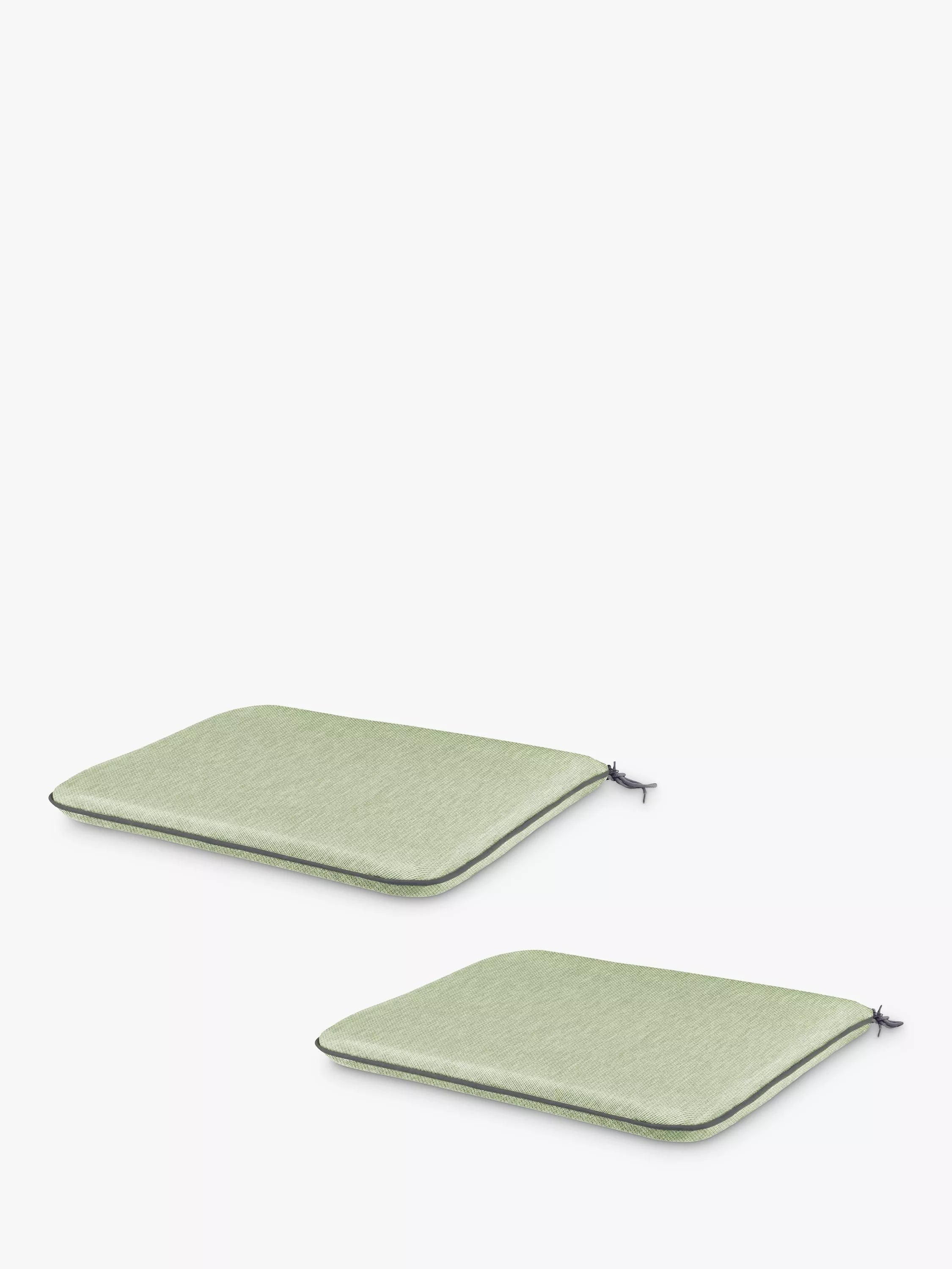 KETTLER Henley Straight Sided Garden Dining Chair Cushion - Set of 2, Grey