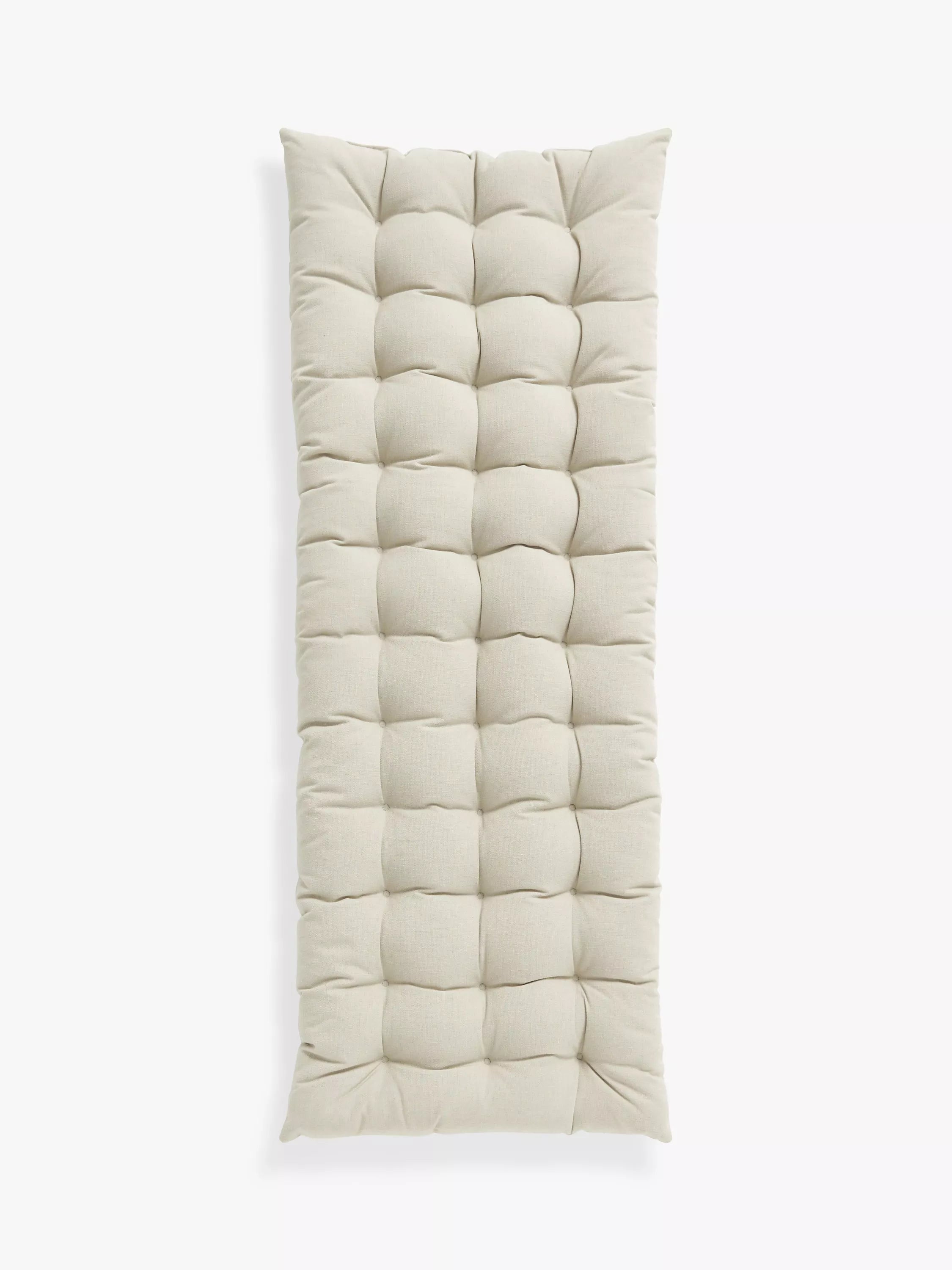 Coussin de banc intérieur extérieur John Lewis de 110 cm de large - Produit britannique