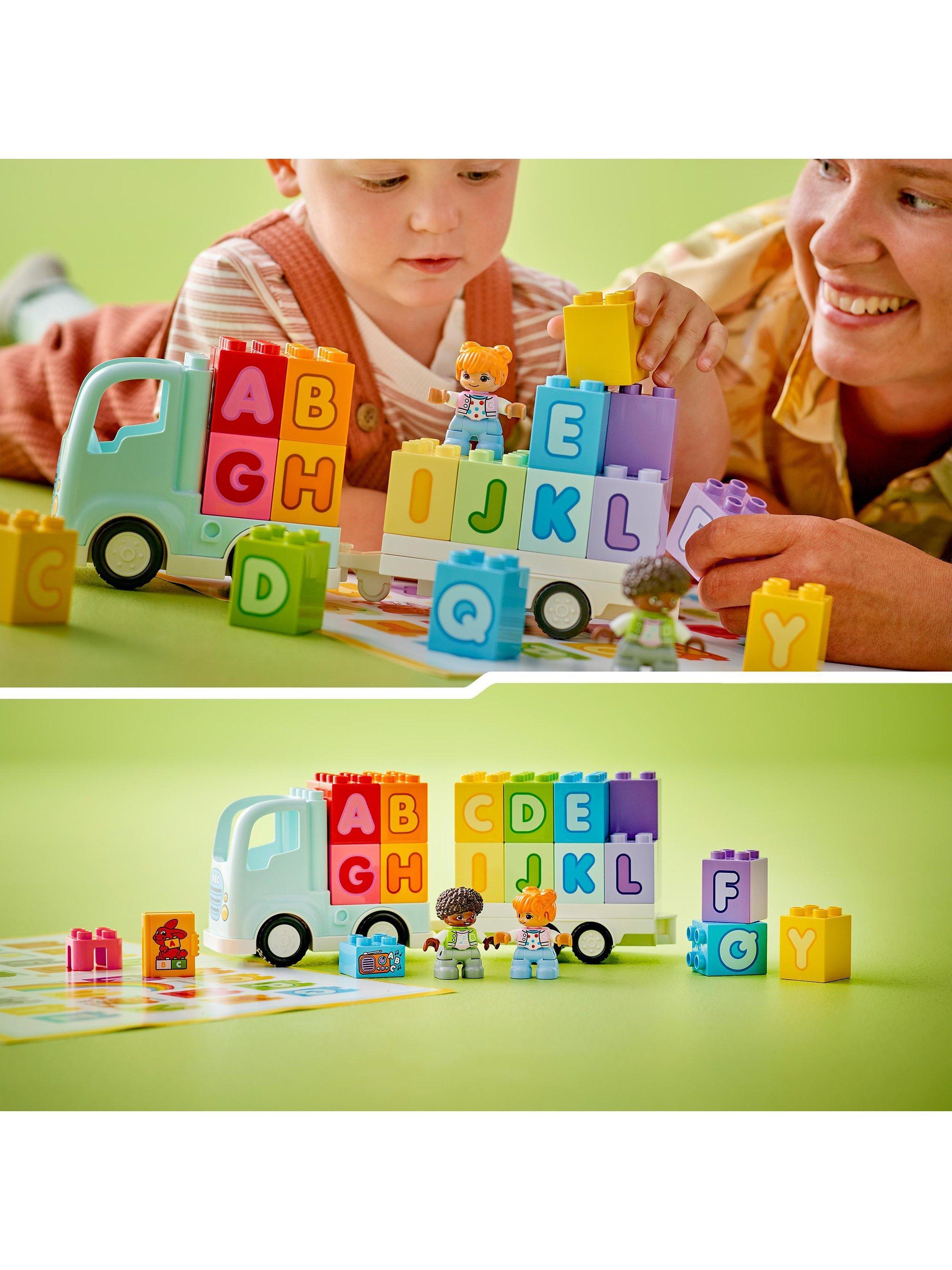 LEGO DUPLO Town Alphabet Truck toddler learning toy, UK version